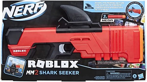 Lança Dardos Nerf Roblox MM2: Shark Seeker F2489 Hasbro - Star Brink  Brinquedos
