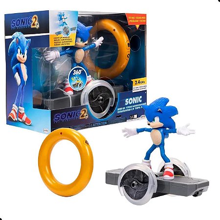 Figura Sonic 2 Movie Sonic Speed Rc e Acessorio Candide 3429