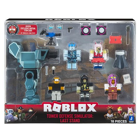 Kit 8 Brinquedo Boneco Bloco De Montar Roblox Compatível com LEGO