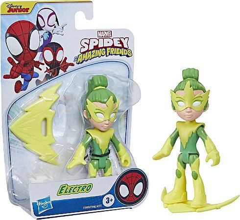 Boneco Marvel Spidey Friends Electro F3999 Hasbro