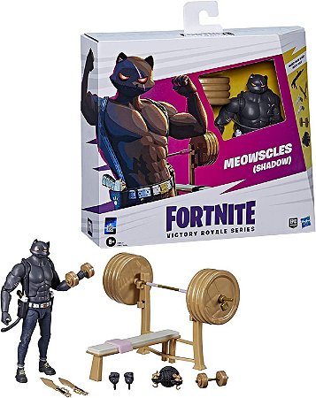 Boneco Fortnite Victory Royale Meowscles (Shadow) Hasbro