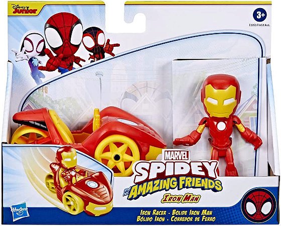 Mini Boneco e Veículo - Marvel - Spidey e Seus Amigos - Spidey e Carro  Aranha - Hasbro