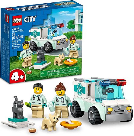 Lego City Van Veterinária de Resgate 60382