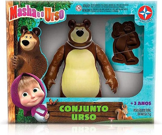 Masha e o Urso Conjunto Boneco Urso Estrela 1001005700035