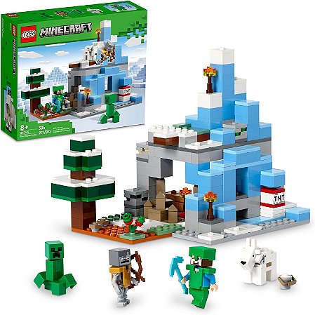 Lego Minecraft Os Picos Gelados 21243