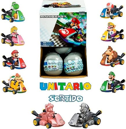 Mario Kart Figura Pullback Surpresa Fun Divirta-se F0082-9