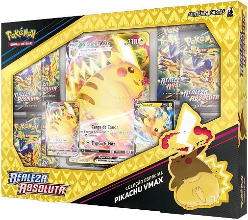 Pokémon Box Realeza Absoluta Píkachu VMAX Copag  32195