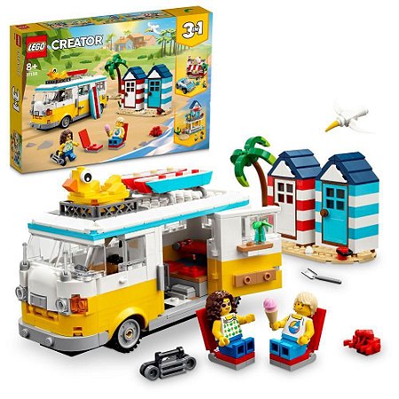 Lego Creator 3 em 1 Trailer de Praia 31138