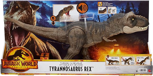 Jurassic World Thrash ’N Devour Tyrannosaurus Rex HDY55