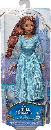 Boneca Disney Live Action A Pequena Sereia Ariel Princesa HLX09