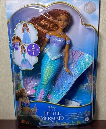 Boneca Disney Ariel Hora da Transformação Mattel  HLX13