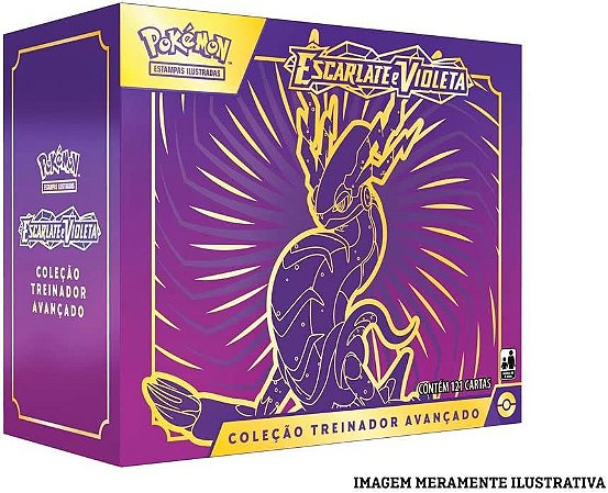 Pokémon Box Treinador Avançado Miraidon Escarlate e Violeta