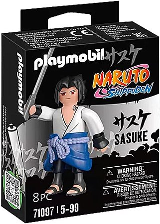 Boneco Sasuke Uchiha Criança Anime Naruto Blocos De Montar