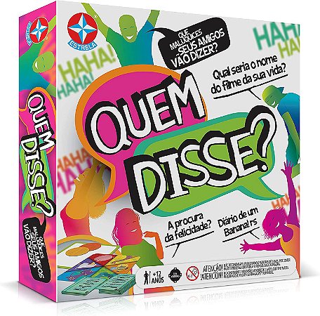 JOGO QUEM DISSE? 1201602000188  ESTRELA