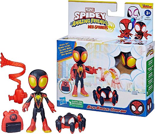 Boneco Marvel Saf  Miles Morales e Acessórios F7257 Hasbro