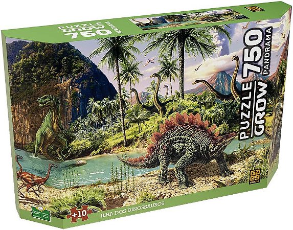 Jogo Quebra Cabeca 200 Peças Reino Dos Dinossauros Puzzle