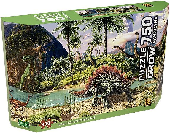 Quebra Cabeça 2000 Peças Dinossauros - Bumerang Brinquedos