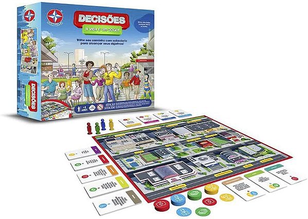 Kit Jogo Da Vida + Detetive Jogos De Tabuleiro Estrela na