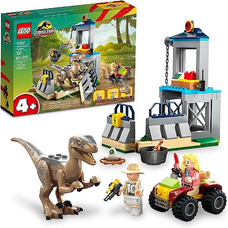 Lego Jurassic Park Fuga do Velociraptor 76957