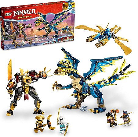Lego Ninjago Dragão Elementar vs. O Robô da Imperatriz 71796