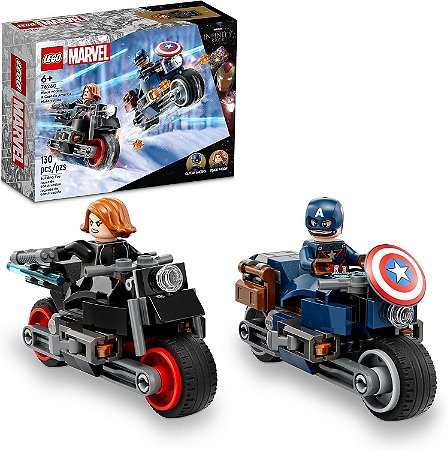 Lego Marvel Motos da Viúva Negra e do Capitão América 76260