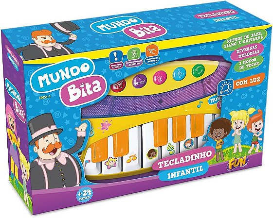 Mundo Bita Teclado Infantil Fun F00554