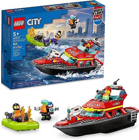 Lego City Barco de Resgate dos Bombeiros 60373