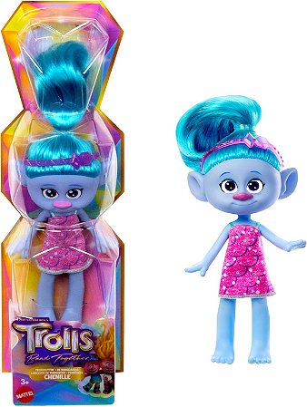 Boneca Trolls Chenille Básica Mattel HNF15