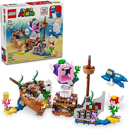 Lego Mario Aventura do Naufrágio Afundado de Dorrie 71432
