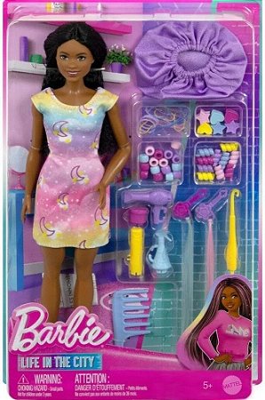 Boneca Barbie Conjunto De Penteado Mattel HVM11