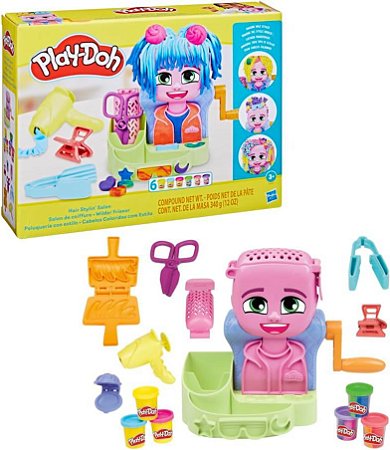 Play Doh Cabelos Coloridos com Estilo F8807 Hasbro