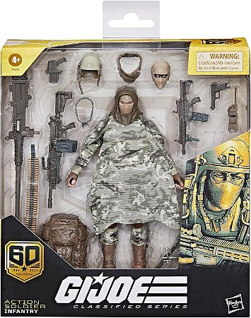 GI Joe Classified Series 60º Aniversário Action Soldier Infantry Hasbro F9678