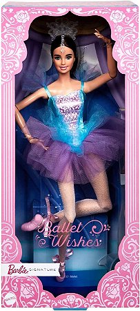 Boneca Barbie Signature Ballet Wishes Articulável Mattel HCB87