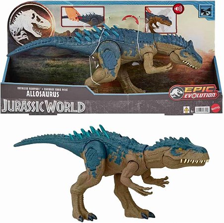 Jurassic World Dinossauro Allosaurus Mattel HRX50