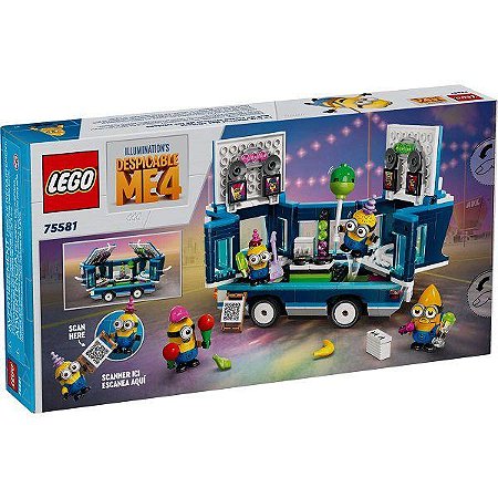 LEGO ÔNIBUS DE FESTA MUSICAL MINIONS 75581