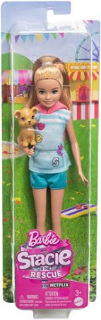 Boneca Barbie Stacie ao Resgate Mattel HRM05