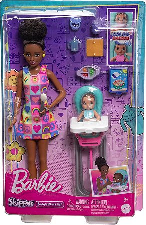 Boneca Barbie Skipper Com Bebê Mattel HTK34