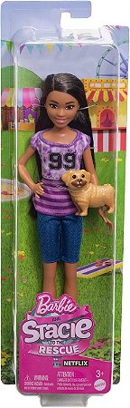 Barbie Ligaya Filme Barbie e Stacie ao Resgate Mattel HRM06