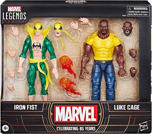 Bonecos Marvel Legends Iron Fist & Luke Cage F9115 Hasbro