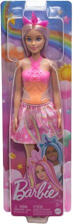 Boneca Barbie Saia de Unicórnio Mattel HRR13