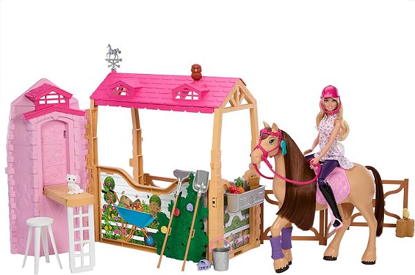 Barbie Conjunto Estábulo dos Sonhos Mattel HXJ44