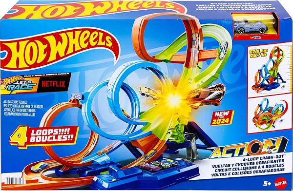 Hot Wheels Pista Action Colisões Desafiadoras Mattel HXR70