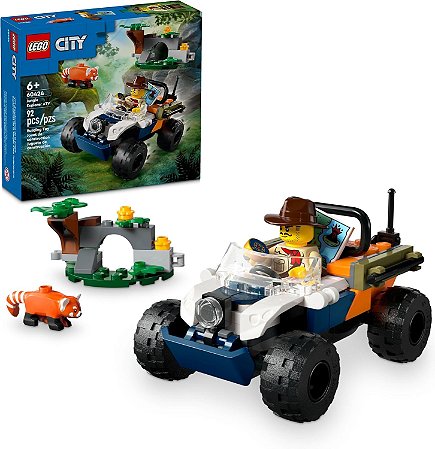 LegoCity Quadriciclo Explorador da Selva Panda vermelho60424