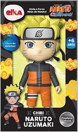 Boneco Naruto Uzumaki Chibi  Naruto Shippuden ELKA 1186
