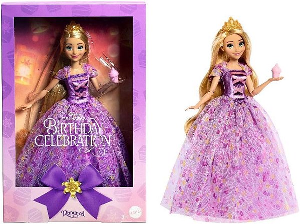 Boneca Birthday Celebration Rapunzel Mattel HYC38