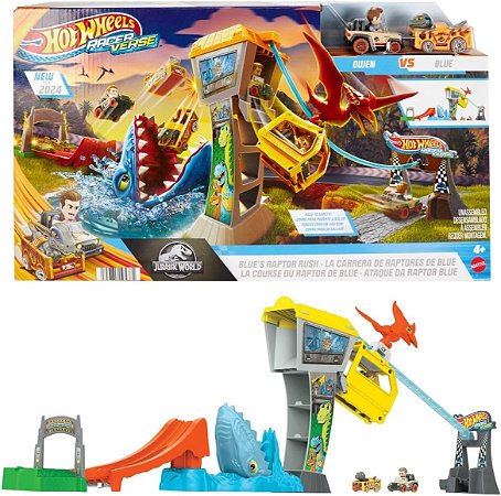 Hot Wheels RacerVerse Pista Jurassic World Mattel HWV65