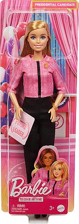 Barbie Profissões Futura Líder Cabelo Loiro Mattel HXN96