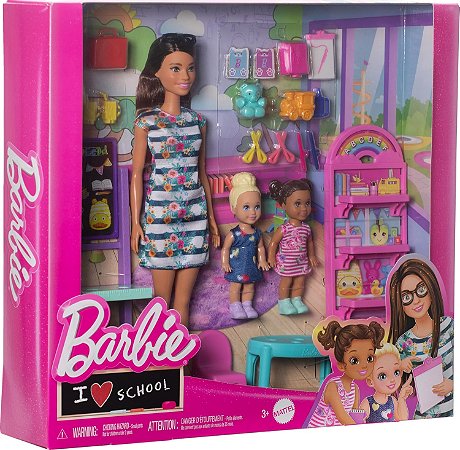 Boneca Barbie Conjunto Primeiro Dia de Aula Mattel HRG85