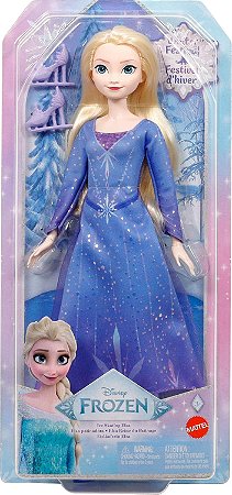Frozen Boneca Elsa Patinação no Gelo Mattel JBG53