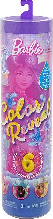 Boneca Barbie Color Reveal Surpresa Moda Disco Mattel JCV73